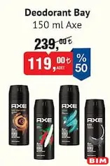 AXE DEODORANT ERKEK 150 ML fiyat ve kampanya bilgisi